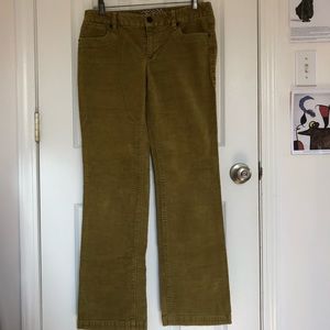 J. Crew Khaki Corduroy Pants Size 6